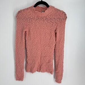Rachel Comey Wool High End Open Back Turtle Neck Long Sleeve Full Length Top